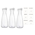 Clear 54oz Laundry Detergent Dispenser Set – PS Plastic Bottles for Soap, Softener, or Boosters