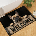 French Bulldog Print Doormat – Soft Anti-Slip Mat for Entryway, Kitchen, or Bath