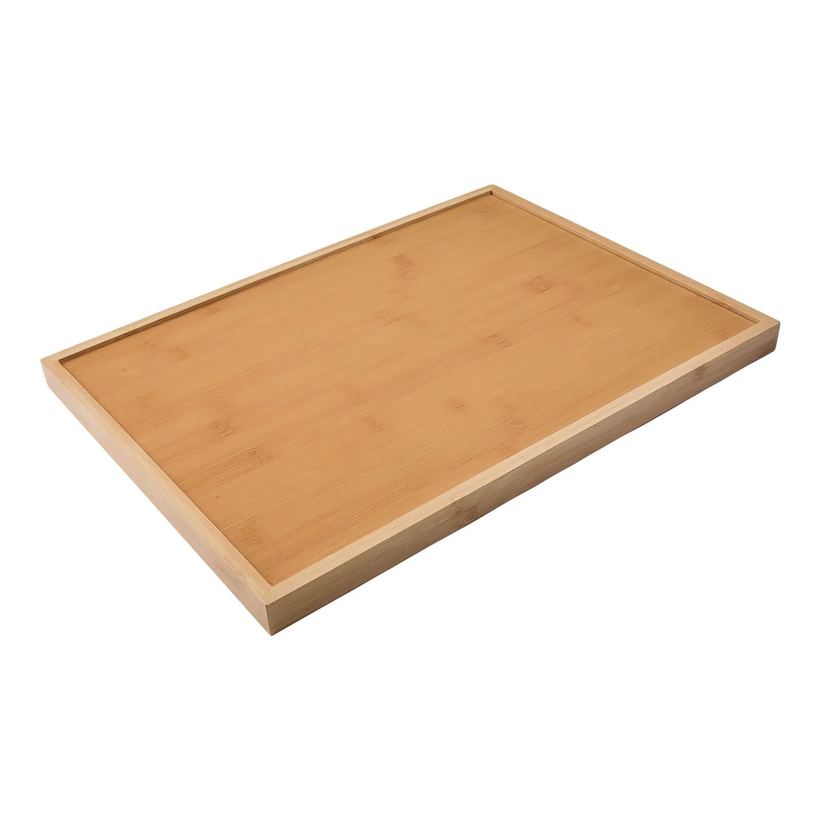 Rectangular Wood Serving Tray for Kitchen, Dining, and Entertaining