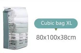 No-Pump Vacuum Storage Bags for Closets, Bedding & Small Spaces
