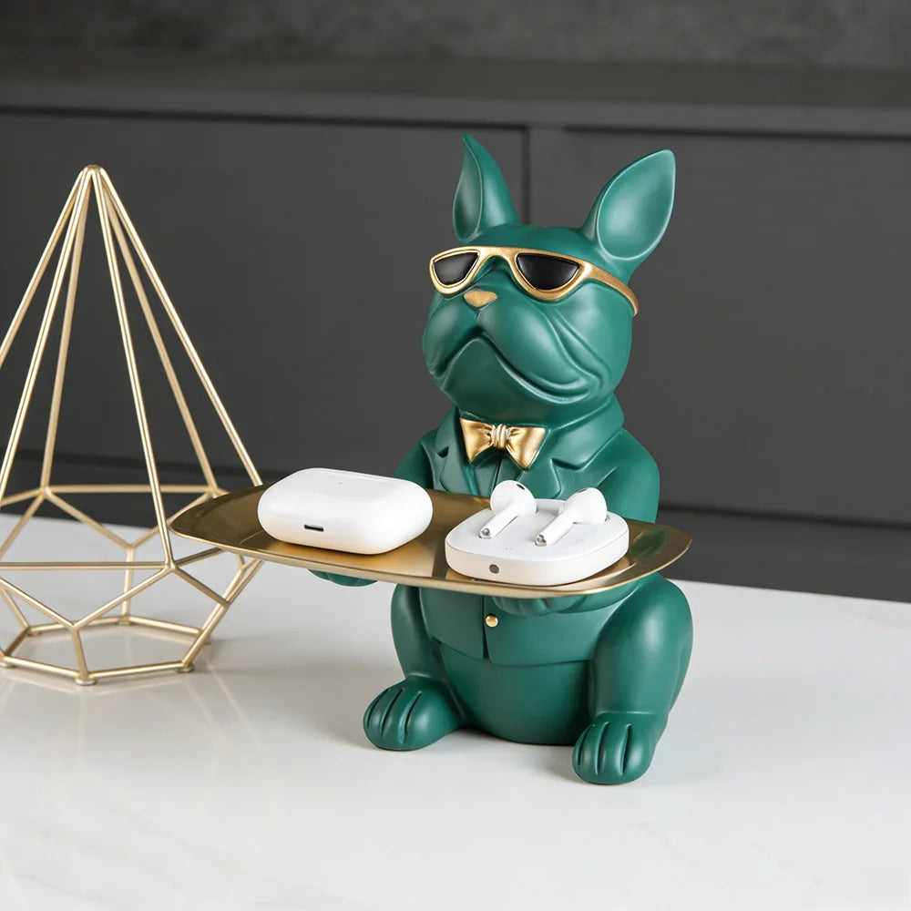 Hayes Bulldog Decorative Tray Organizer