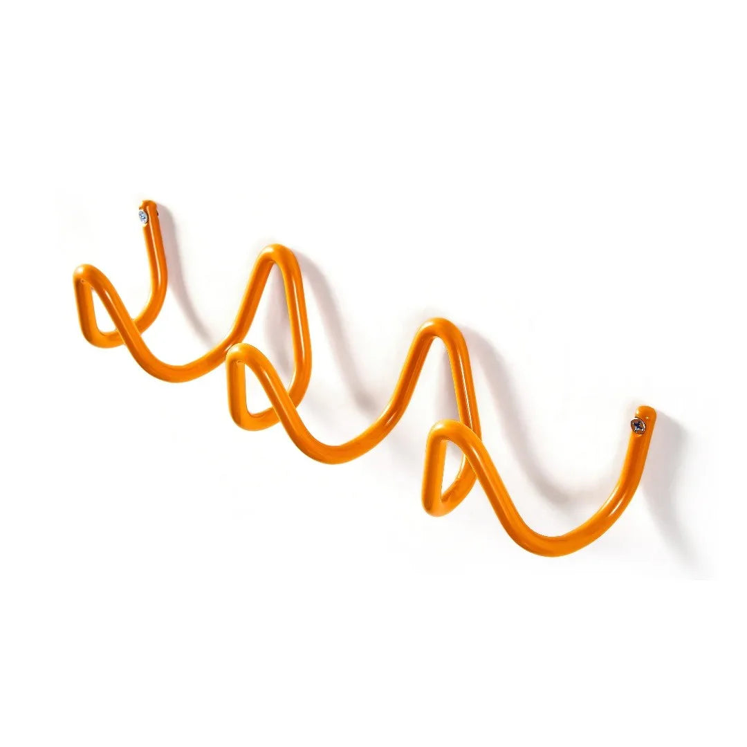 Waverly Wall-Mounted Wave Hook Rack, Carbon Steel