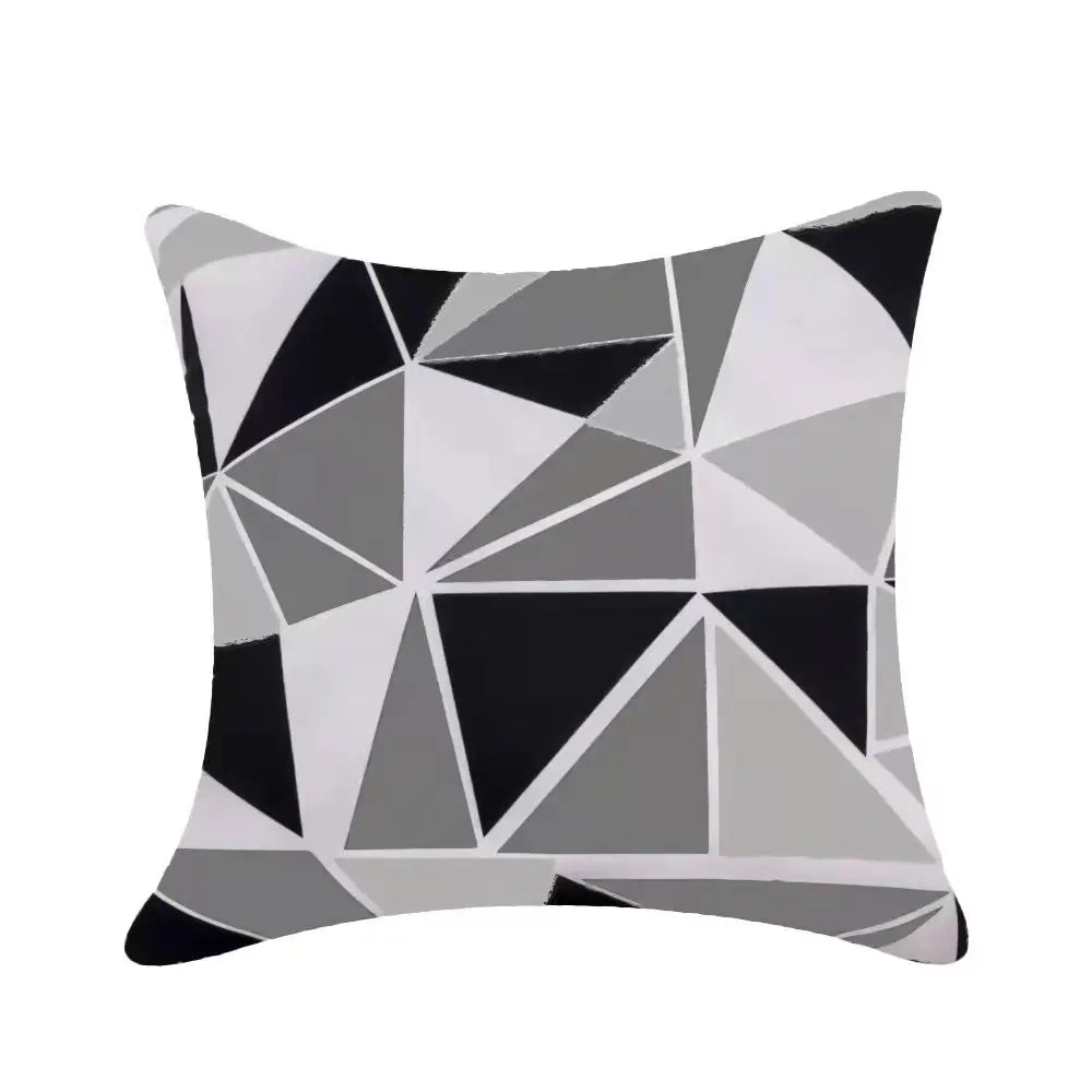 Modern Geometric Outdoor Cushion Covers – Splash Proof Oxford Cloth for Patio, Garden, or Terrace
