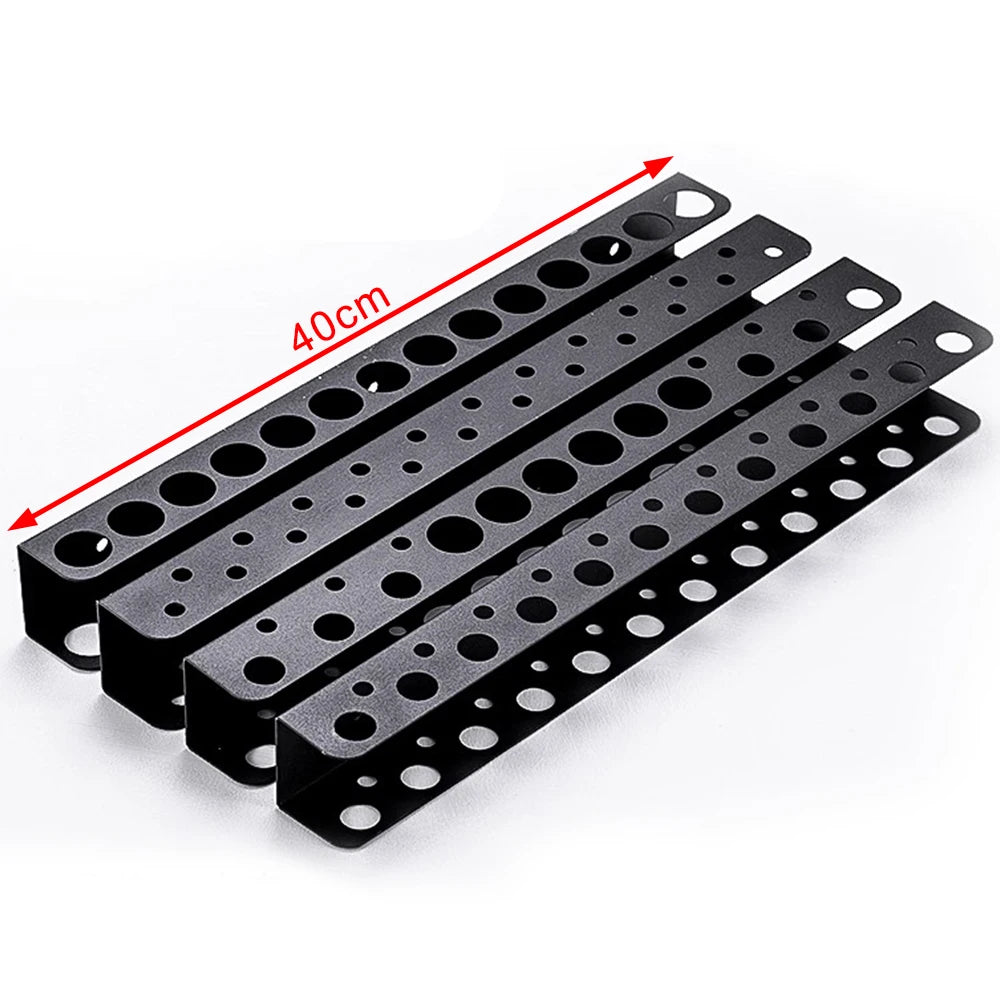 Metal Wall-Mounted Tool Rack for Screwdrivers & Pliers – Garage Organizer