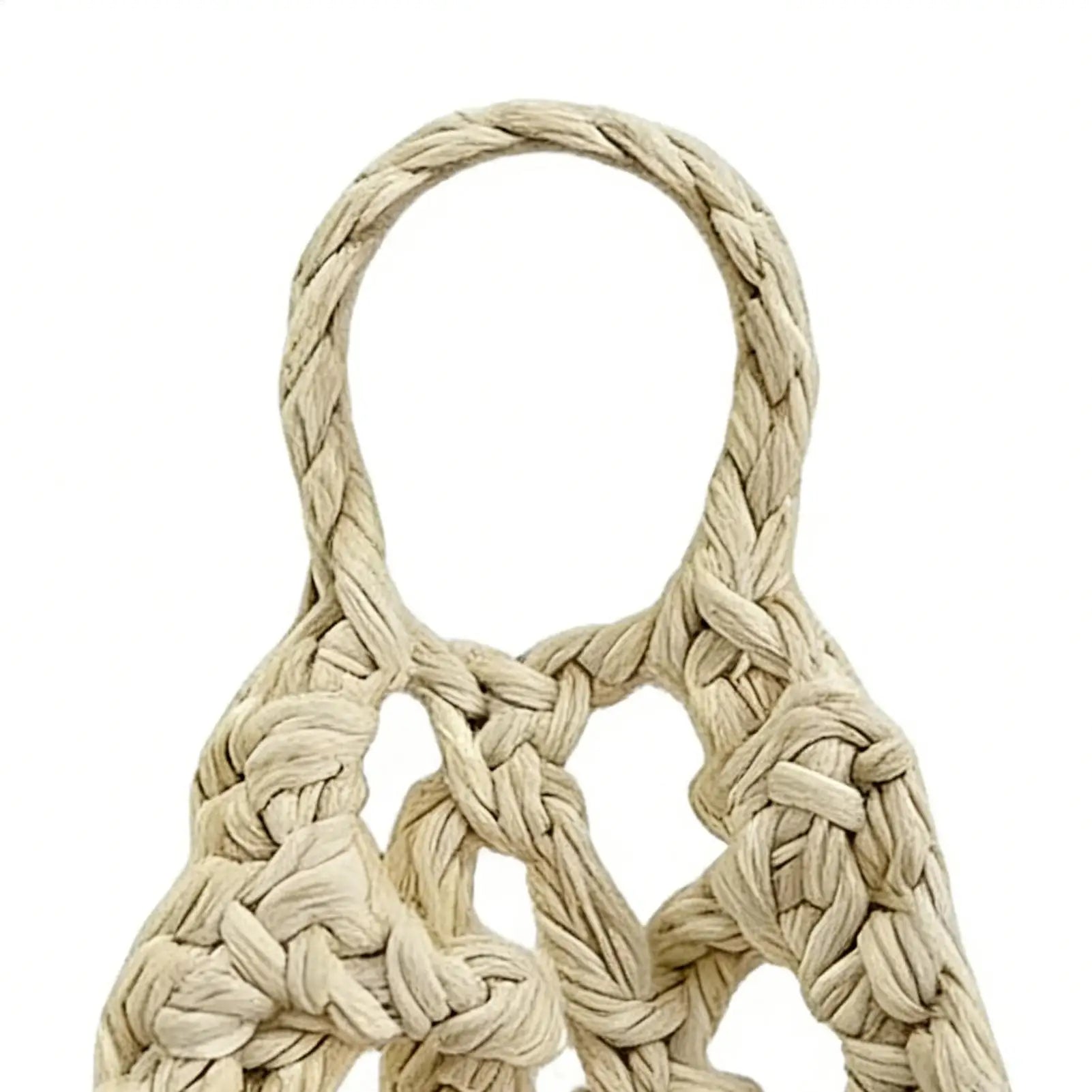 Boho Macrame Hanging Plant Basket – Cotton Rope Wall Planter