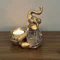 Arlo Elephant Tealight Holder – Decorative Resin Candle Holder