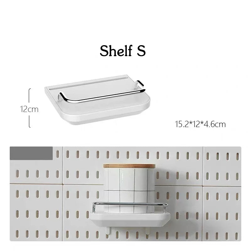 Customizable Pegboard Wall Organizer Accessories for Kitchen & Utility