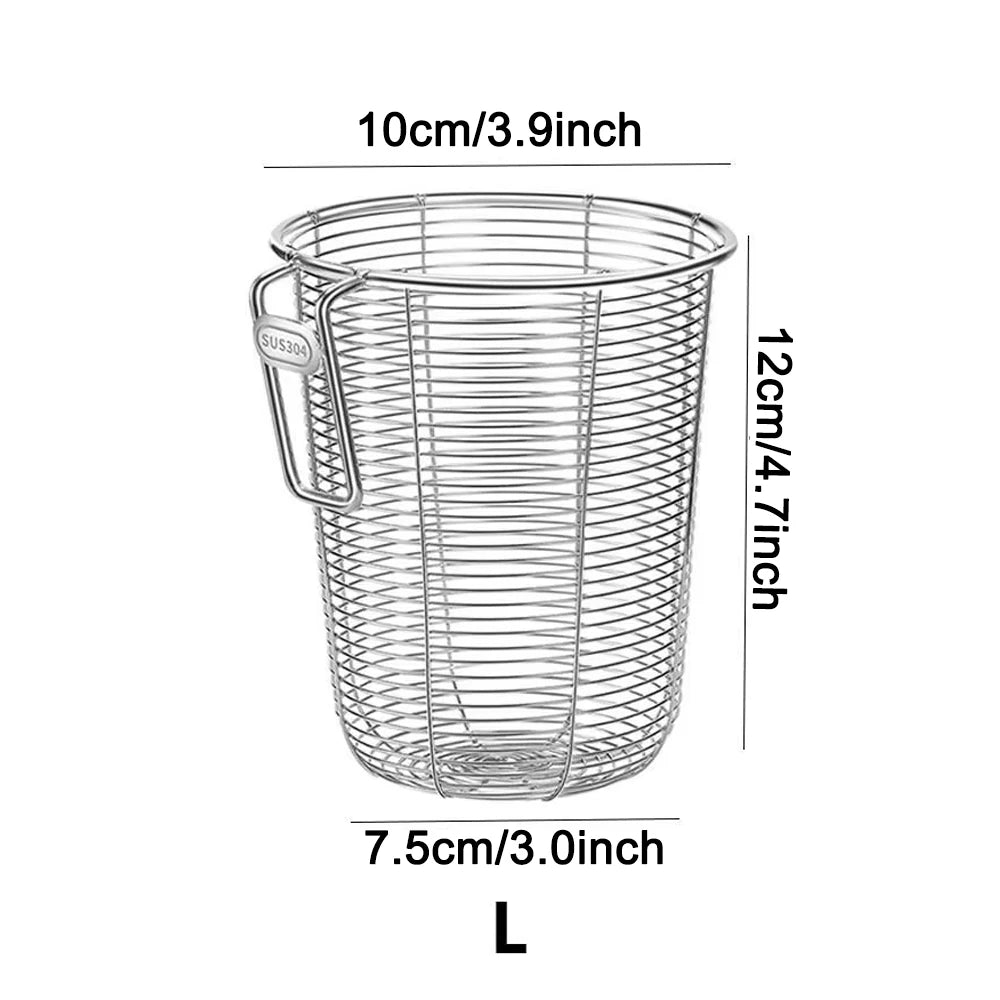 304 Stainless Steel Hanging Chopstick & Utensil Holder Basket for Kitchen Drawer, Sink, or Dishwasher