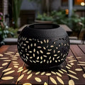 Rivet Hollow Solar Table Lantern – Outdoor LED Decorative Light