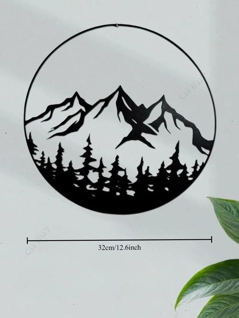 Lakeview Round Metal Wall Art