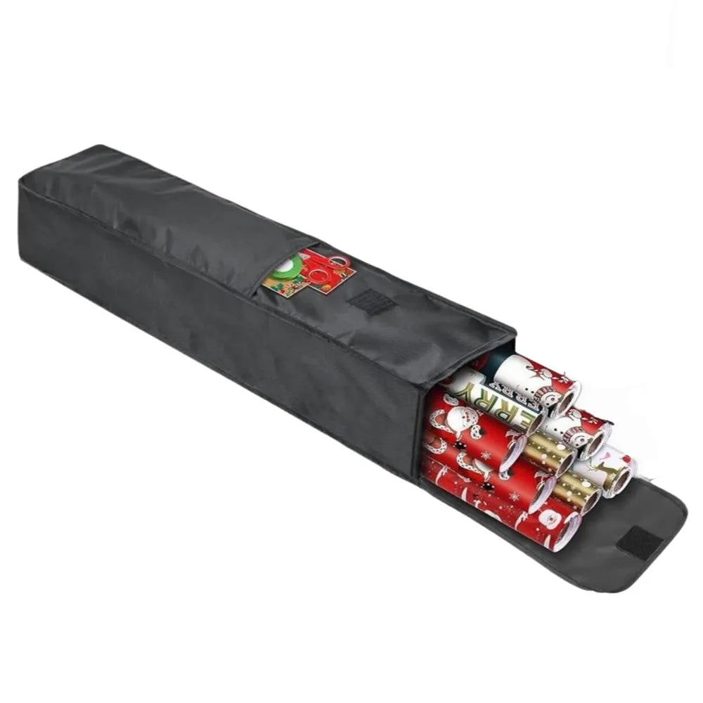 Oxford Cloth Wrapping Paper Organizer with Side Pocket