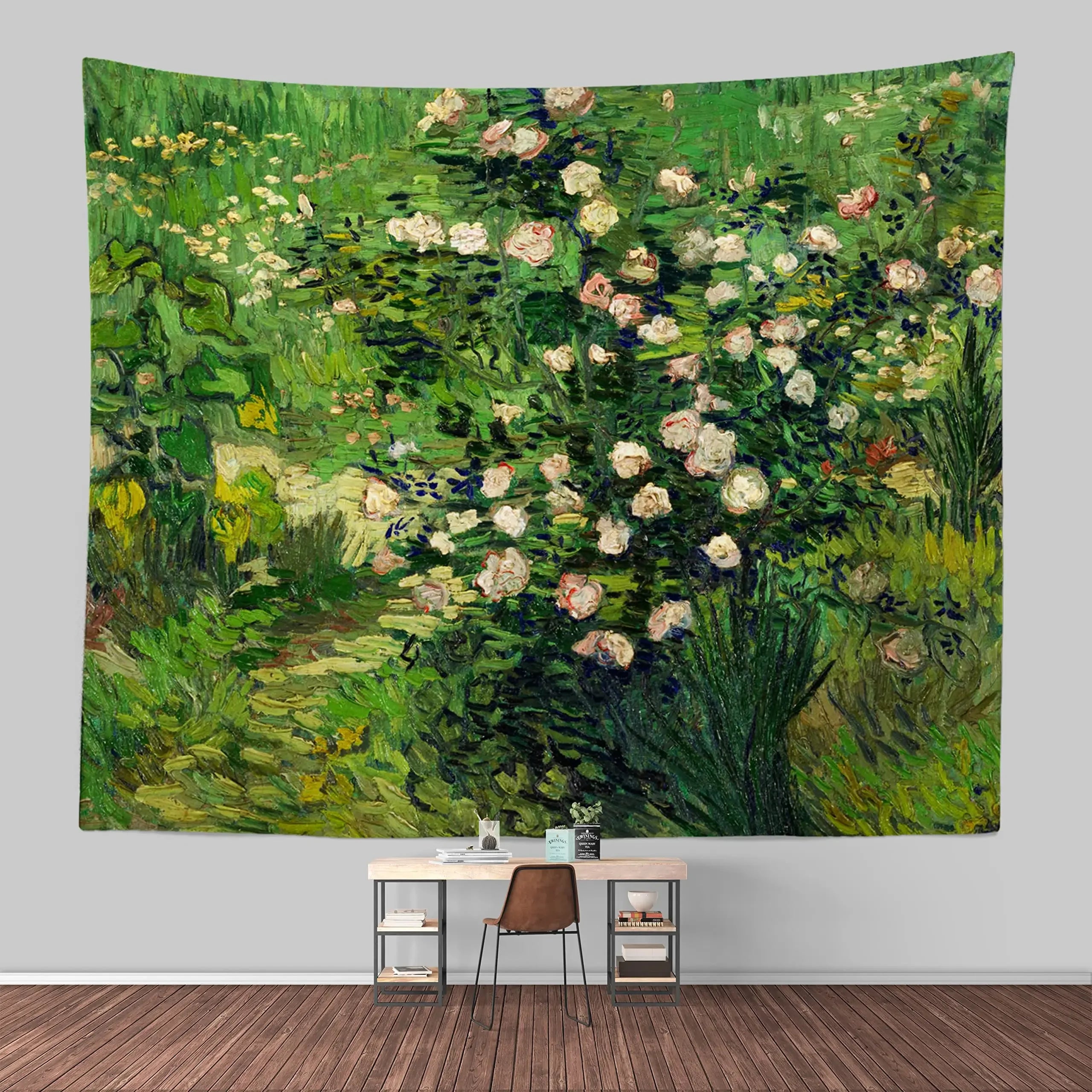 Van Gogh-Inspired Wall Tapestry – Artistic Polyester Hanging for Living Room or Bedroom