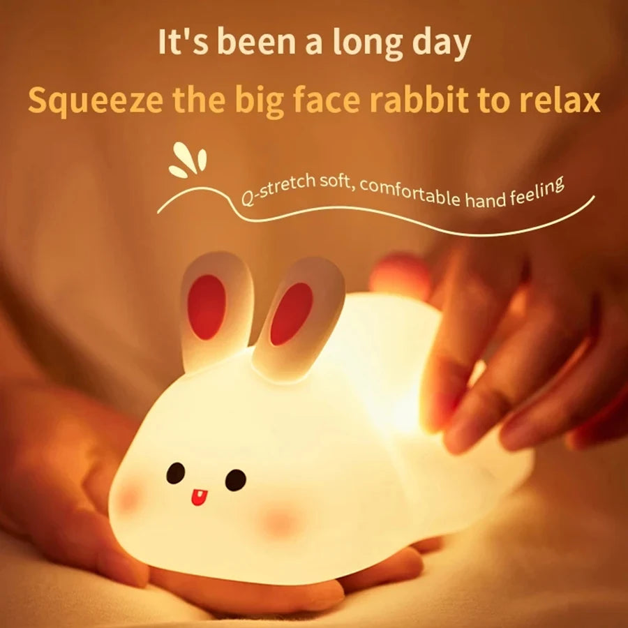 Marlow Animal Silicone Night Light – Kids’ Bedside LED Lamp