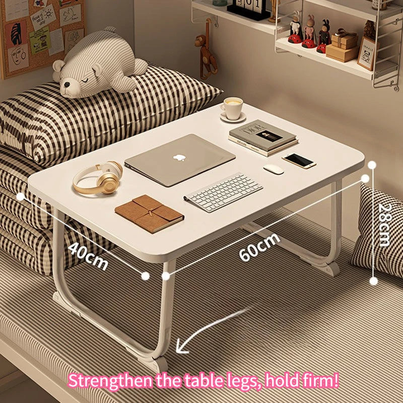 Foldable Small Bedside Desk for Bedroom or Dorm