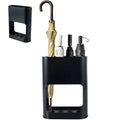 Modern Freestanding Umbrella Stand with Removable Drip Tray for Entryway & Office, Holds 4 Umbrellas — Black, White, or Beige