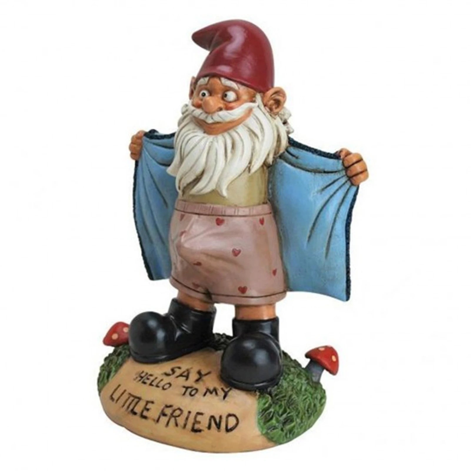 Whimsical Garden Gnome Statue for Yard or Patio Decor