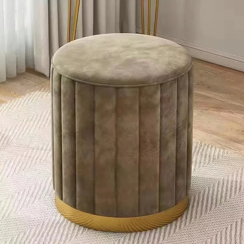 Marais Round Storage Ottoman Stool