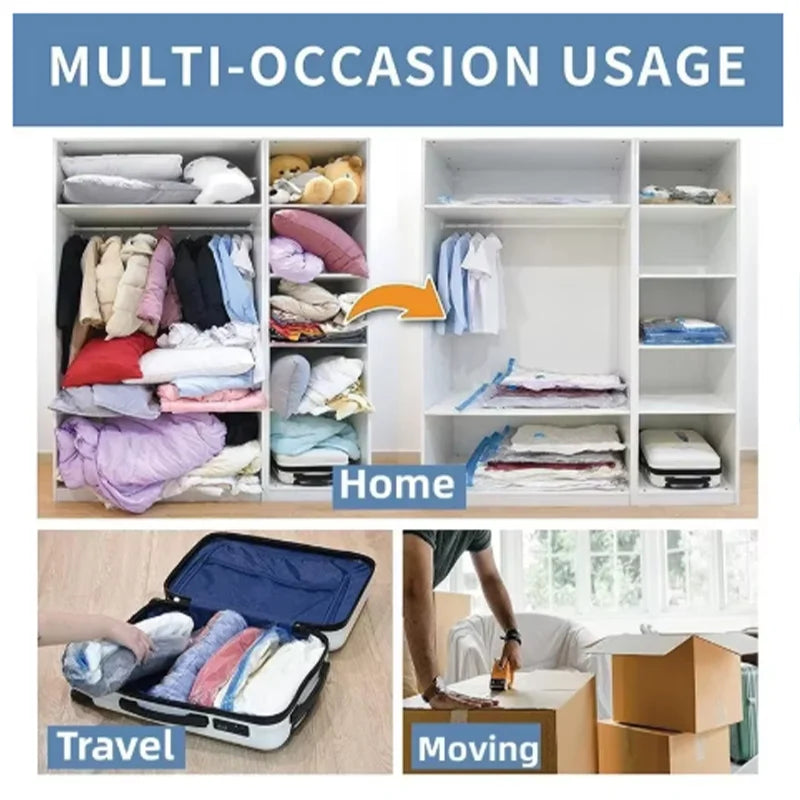 Space-Saving Vacuum Storage Bags for Closet & Travel