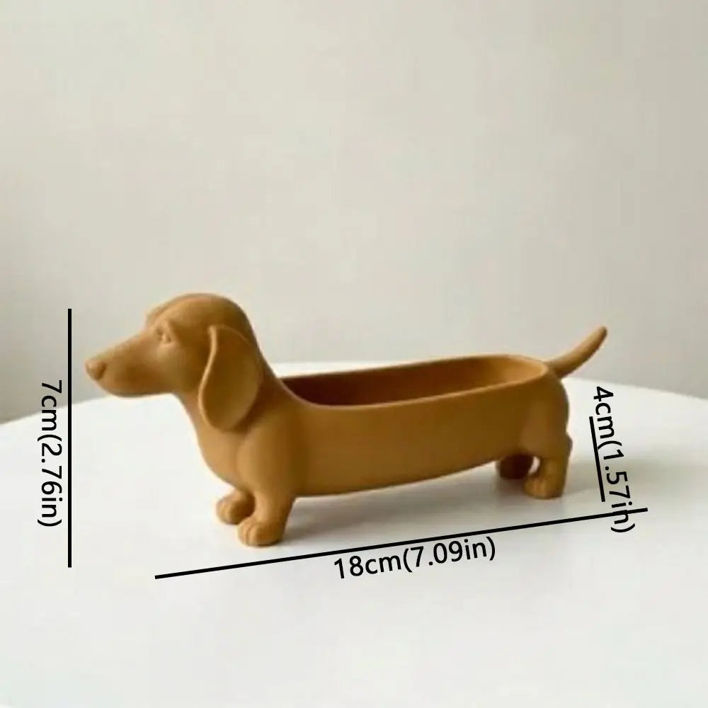 Winston Dachshund Catchall Tray – Animal Storage for Entryway or Desk