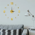 Frameless 3D Modern Wall Clock Sticker, 40cm – Acrylic, Customizable Layout