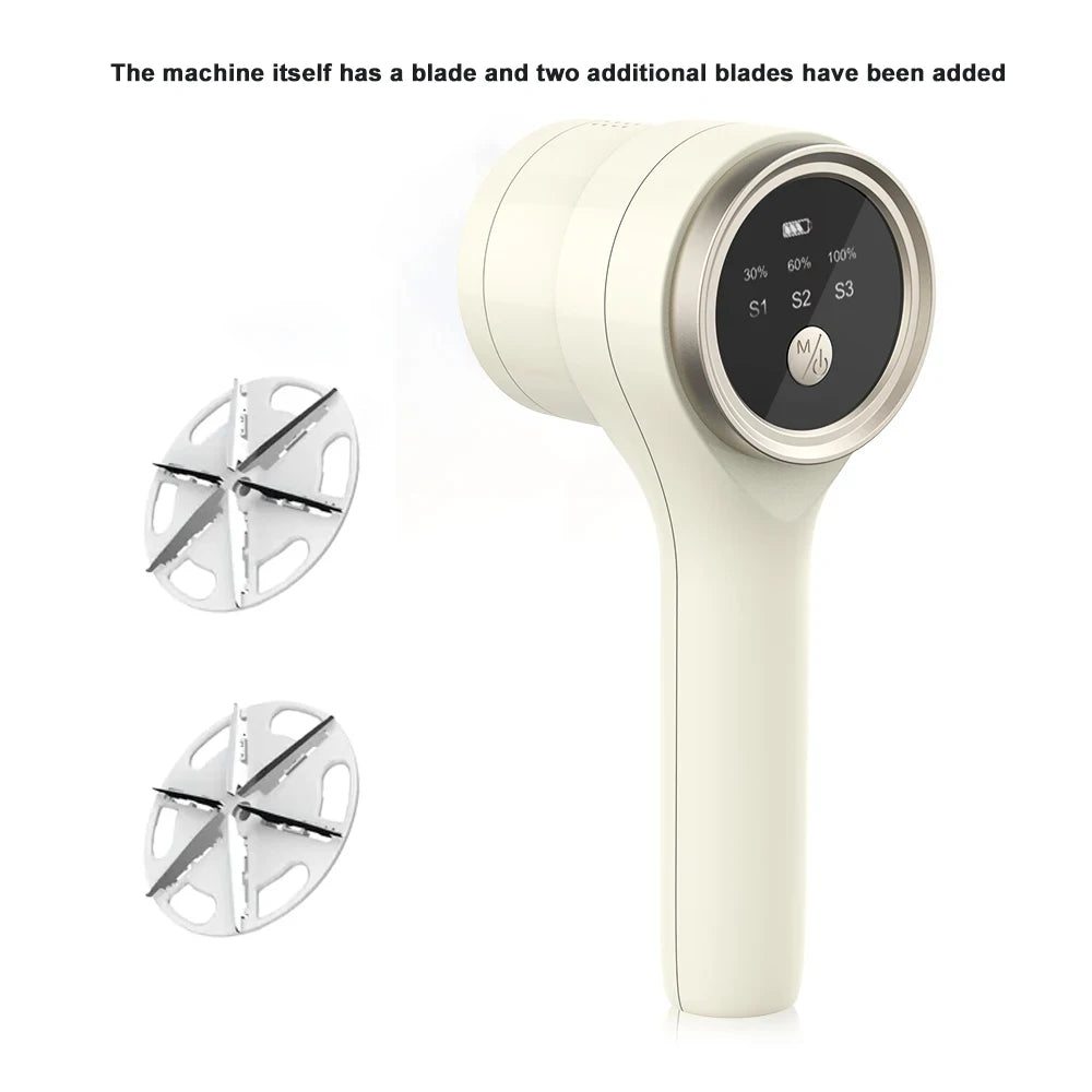 Rechargeable Fabric Lint Remover with Digital Display for Clothes, Sweaters & Upholstery