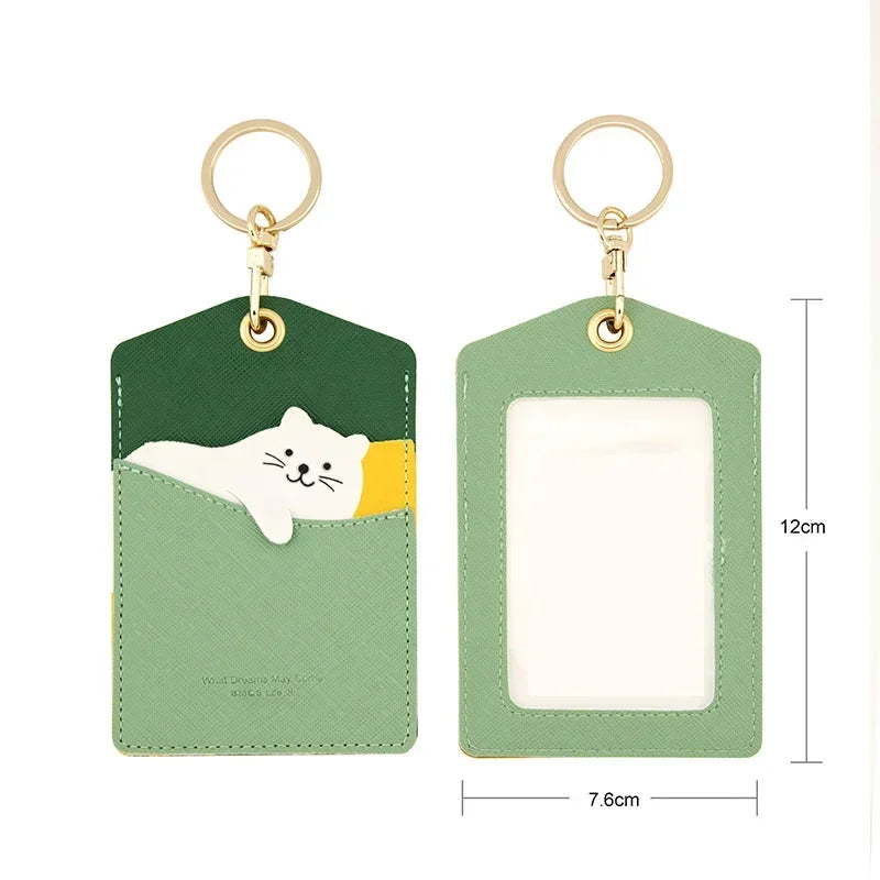 Meadow Animal Card Holder Keychain