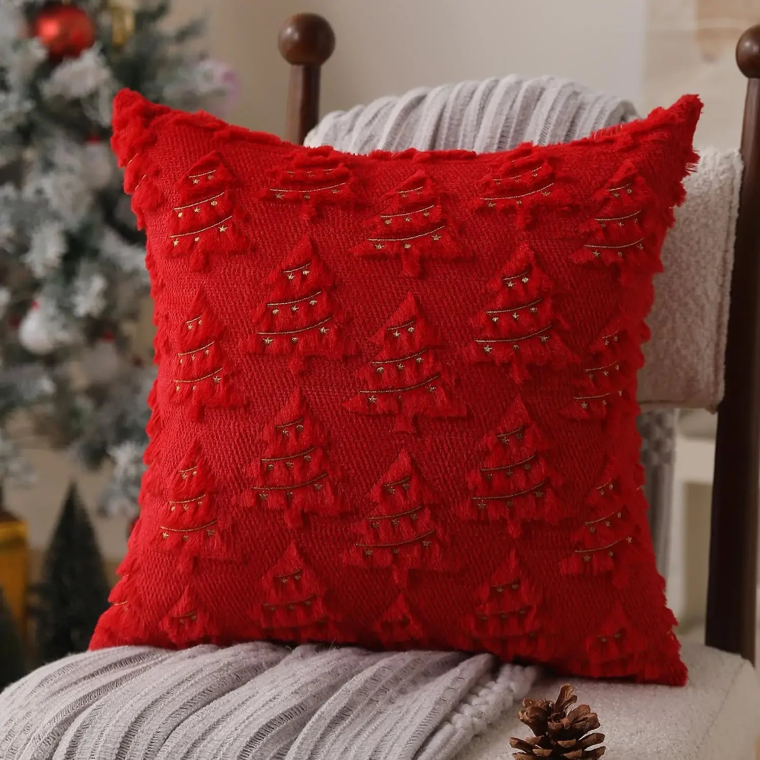 Marlow Corduroy Textured Throw Pillow Cover, 45x45cm