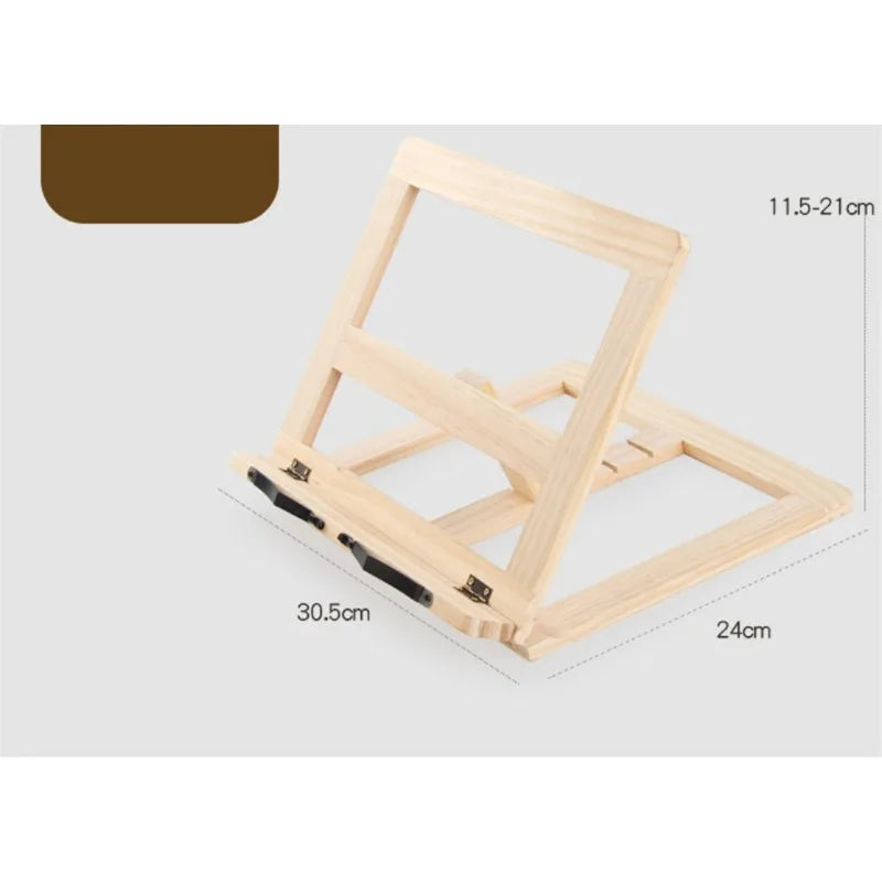 Adjustable Wood Book Stand for Reading and Study Desks