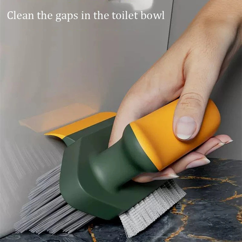 Multi-Surface Crevice Cleaning Brush with Scraper for Tiles, Bathroom & Floor Gaps