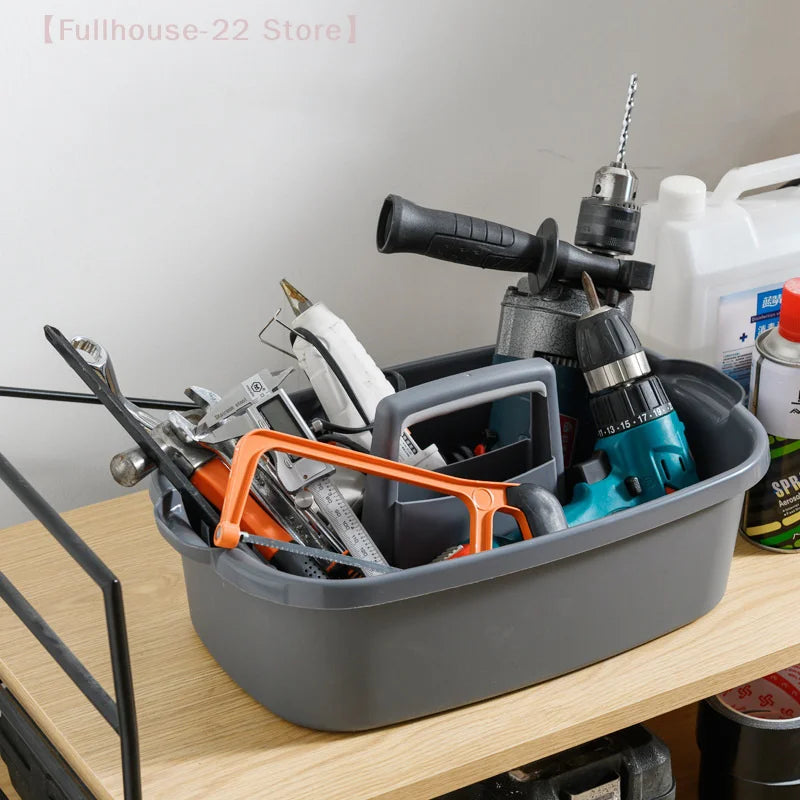 Handled Cleaning Caddy for Bathroom, Kitchen, or Laundry Organization