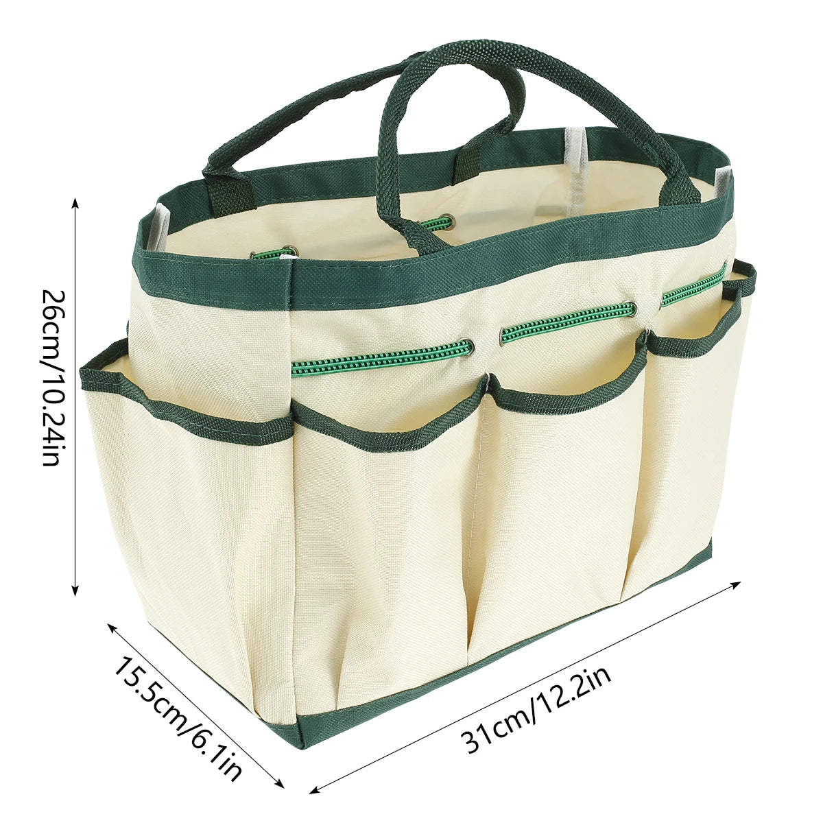 Multi-Pocket Garden Tool Tote Bag for Indoor & Outdoor Organization