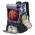 Versatile Sports Backpack with Shoe Compartment & Ball Storage – Black, Camouflage, or Pink