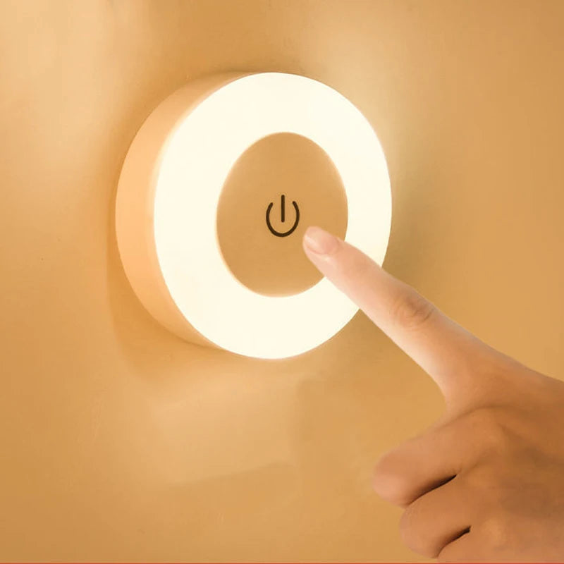USB Rechargeable Touch Night Light with Magnetic Mount