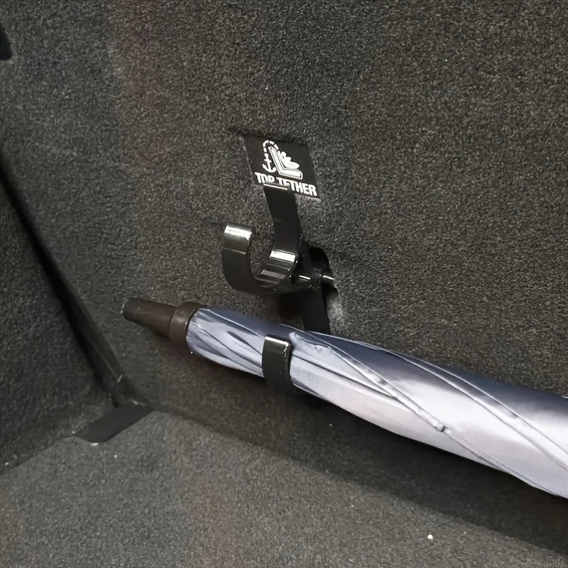 Car Trunk Umbrella Hooks – Set of 2 No-Drill Storage Hooks