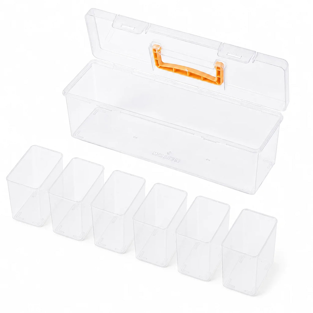 7-Compartment Portable Hardware Organizer Box