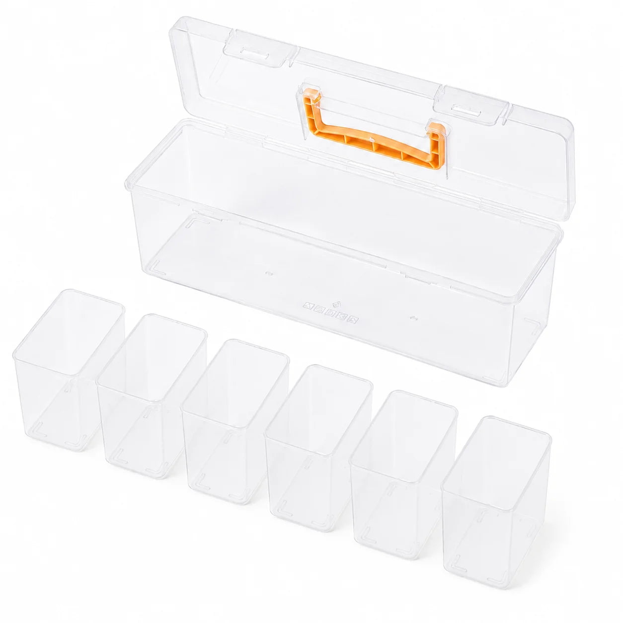 7-Compartment Portable Hardware Organizer Box