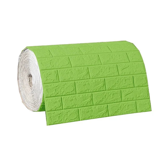 3D Foam Brick Wall Panels – Peel-and-Stick Accent Wallpaper for Living Room, Bedroom, or TV Area