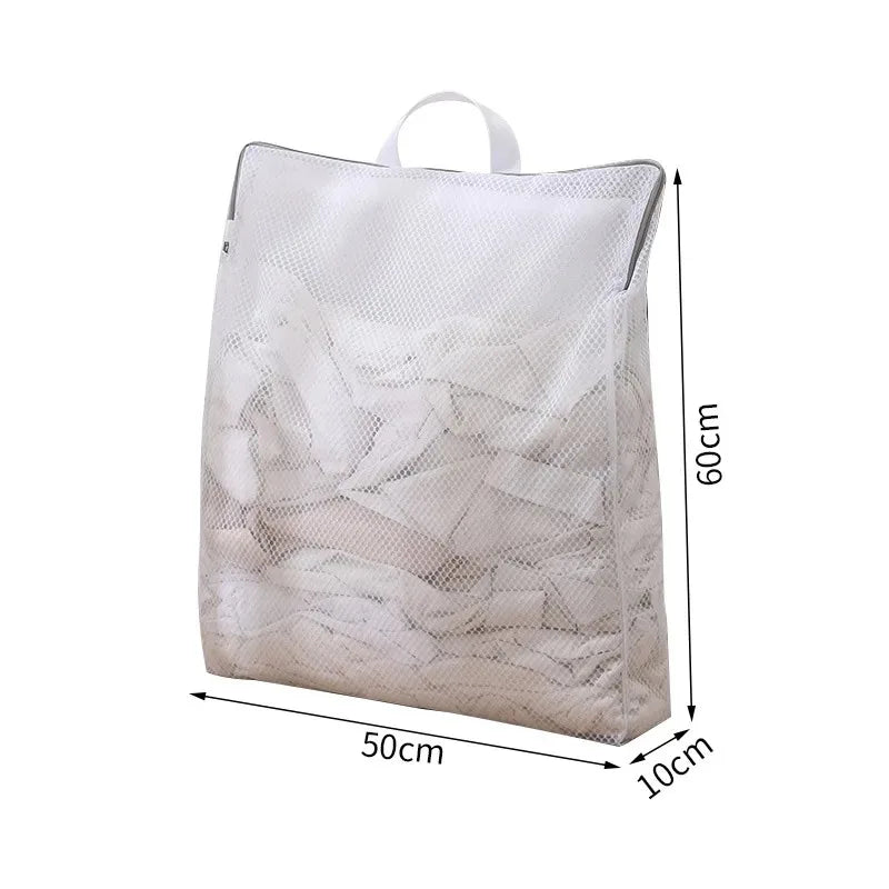 Mesh Zippered Laundry Bags for Delicates & Everyday Clothing Care – Fine or Coarse Polyester Net in 4 Rectangular Sizes
