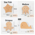Wildwood Animal Wall Hooks – Solid Wood Kids' Room Organizer