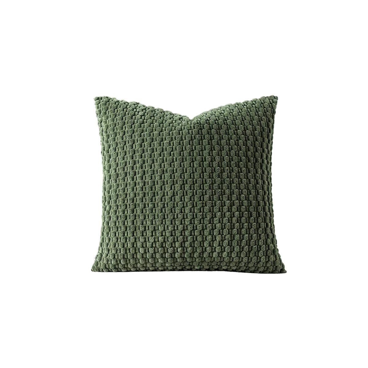 Arlo Textured Corduroy Pillow Cover – Square Boho Accent for Living Room or Bedroom