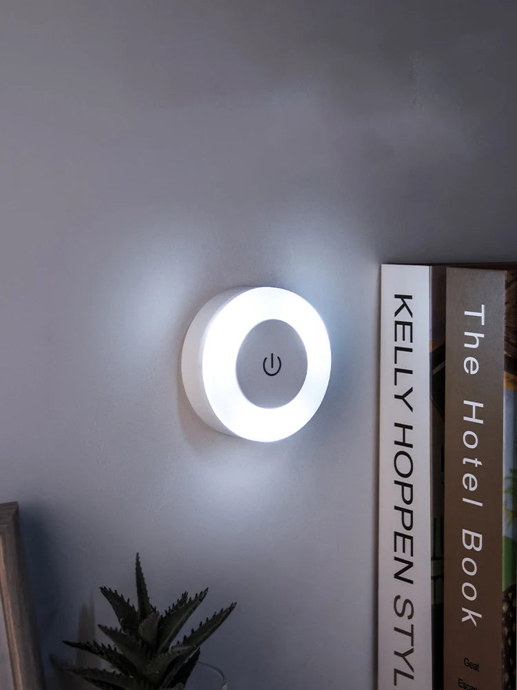USB Rechargeable Touch Night Light with Magnetic Mount
