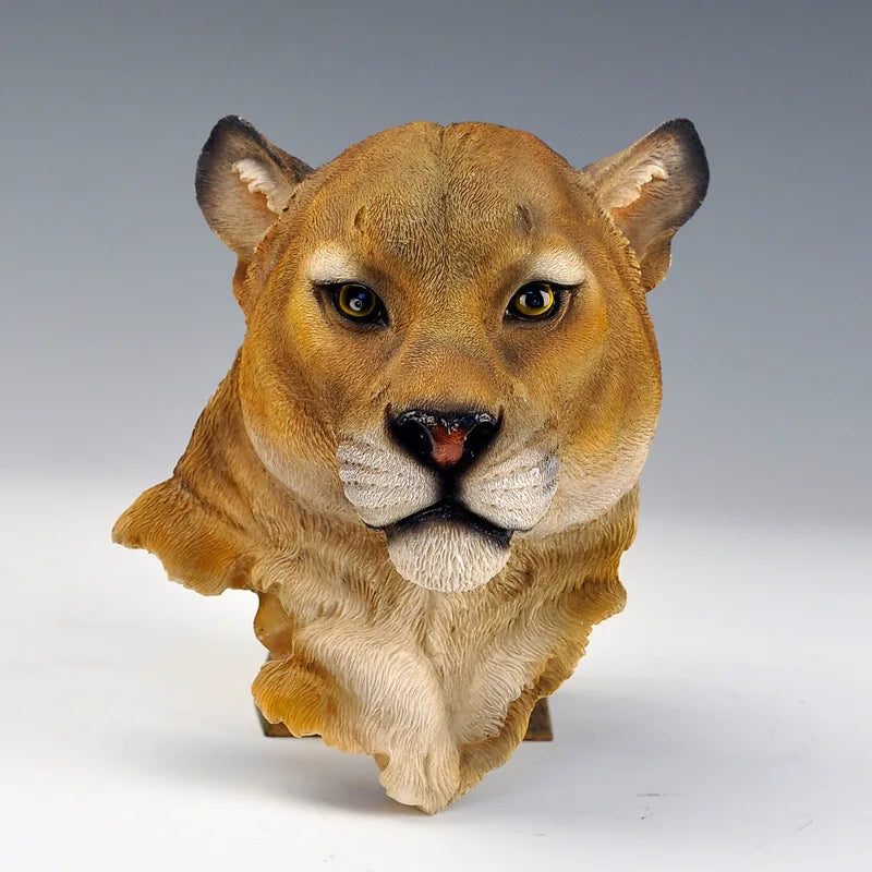 Arden Animal Head Wall Sculpture in Resin for Bedroom or Living Room Decor