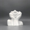 Mara Face Sculpture Makeup Brush Holder & Vase