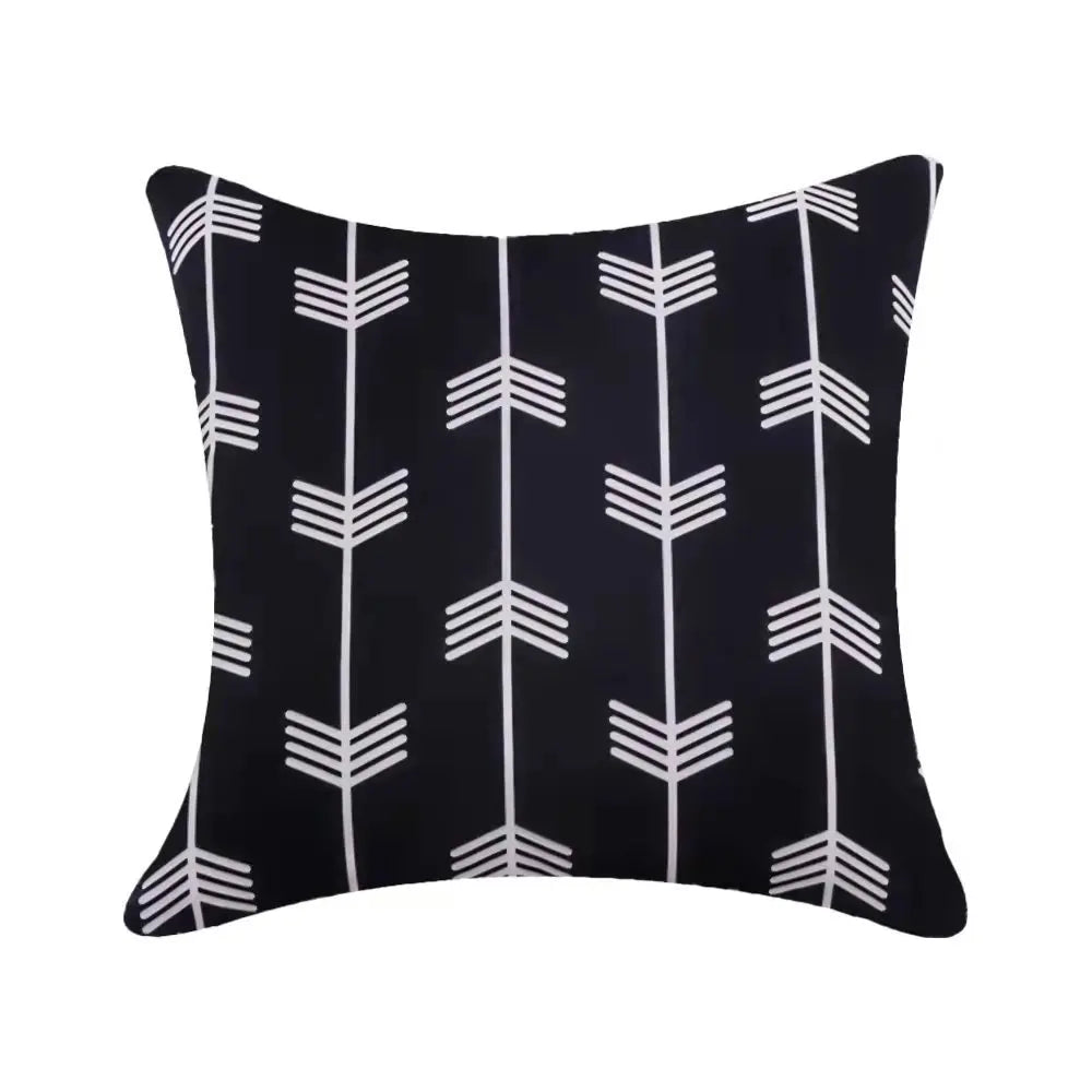 Modern Geometric Outdoor Cushion Covers – Splash Proof Oxford Cloth for Patio, Garden, or Terrace