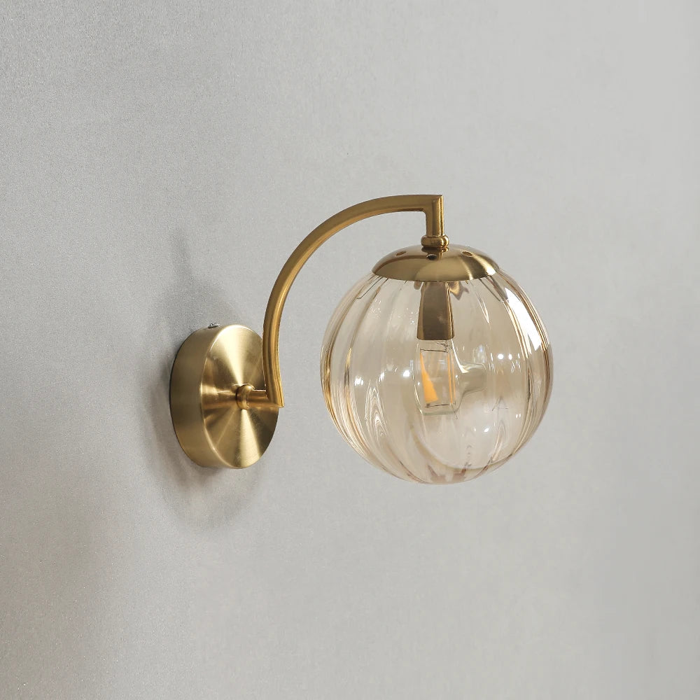 Camberley Ribbed Glass Wall Sconce