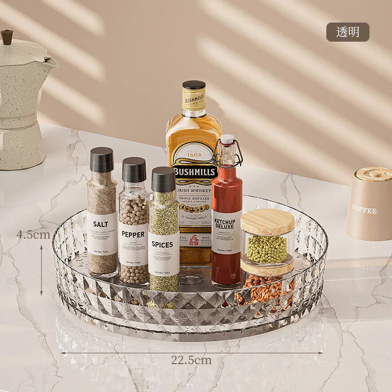 360° Rotating Lazy Susan Turntable for Kitchen and Bathroom Organization