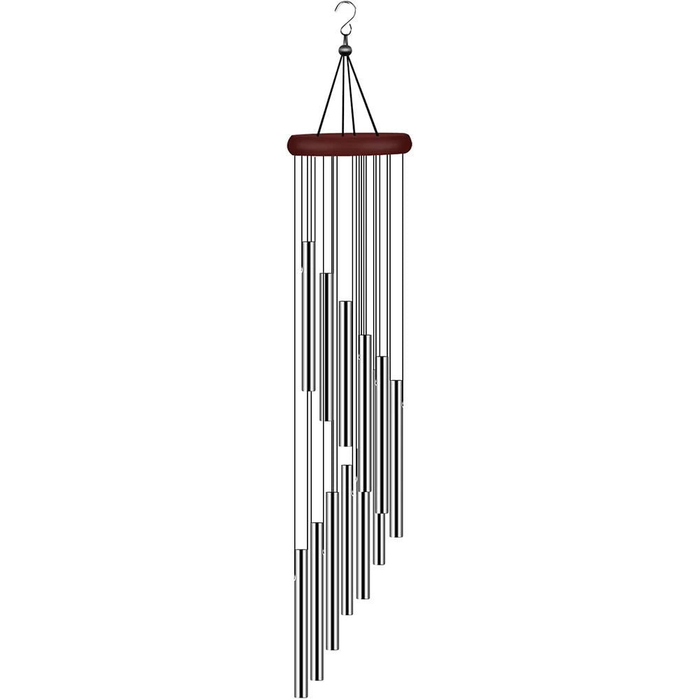 Colorful 12-Tube Wind Chime for Garden or Porch Relaxation