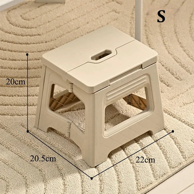 Folding Step Stool for Kitchen, Bathroom, or Bedroom