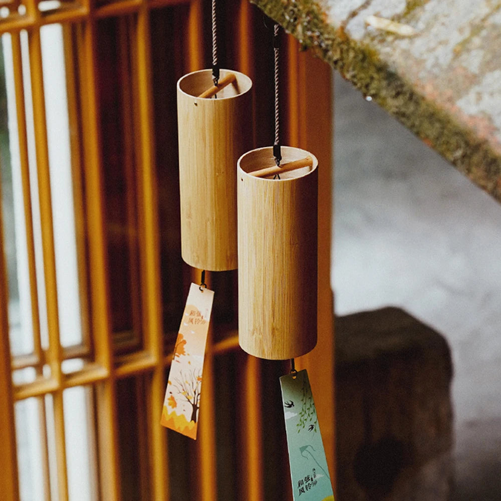 Handmade Bamboo Wind Chime for Garden, Patio, or Meditation Spaces