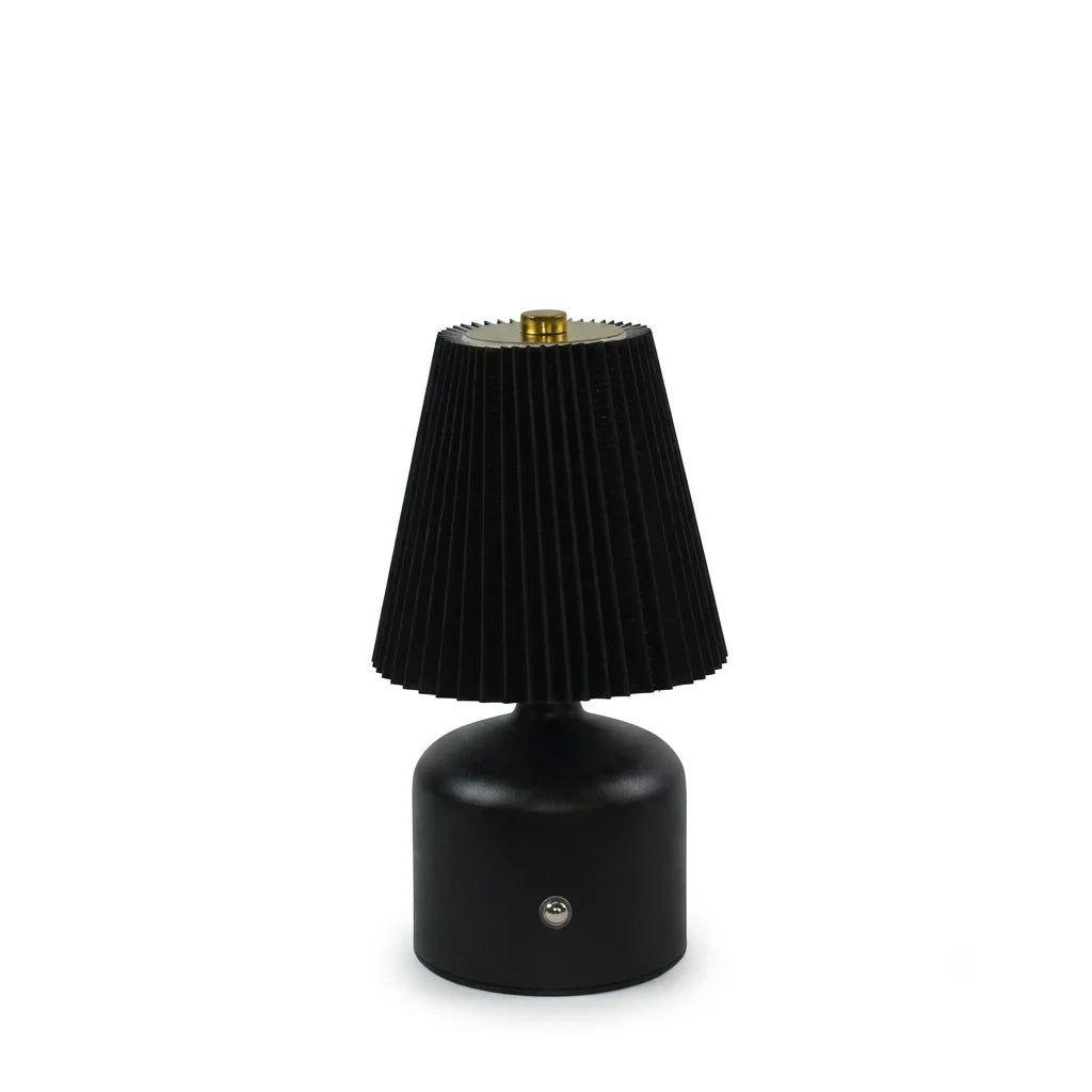 Arden Pleated Rechargeable Table Lamp